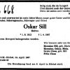 Sill Oskar 1912-1967 Todesanzeige